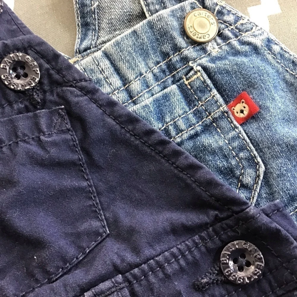 Carter and Baby Gap 0-3 month overalls